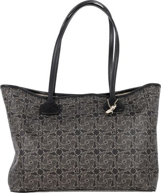 Celine Pre-owned Womens Vintage Tote in Black Coated Canvas - One Size