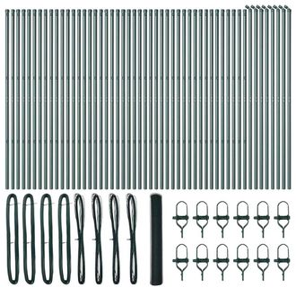 Berkfield Home Hexagon Fence Green 1x100 m Steel