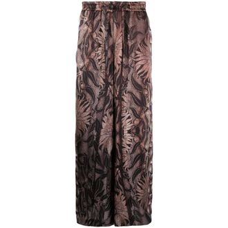 Pierre-Louis Mascia Wide Trousers, female, Multicolor, Size: XL Kamut Silk Trousers