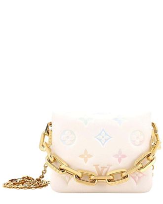 Louis Vuitton White Monogram Embossed Lambskin Coussin Milky Way