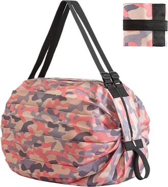 Generic Foldable Grocery Bags | Large Capacity Folding Grocery Tote Bag,Waterproof Organizer Carrying Tote for Daily Necessities Clothes Food Sports Gear Camp