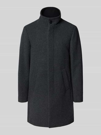 Matinique Mantel mit Stehkragen Modell Harvey in Anthrazit, Gr&ouml;&szlig;e XL