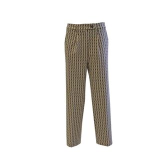Skills & Genes Dames Plooiende Broek - Dames - Straight fit broeken - Beige - L - Broeken
