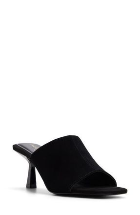 Aldo Sidema Kitten Heel Slide Sandal in Open Black at Nordstrom, Size 8.5