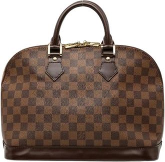 Louis Vuitton Pre-owned Alma Damier Handbag - Dames - Vintage Handtas - Bruin - ONE Size - Leer - Vintage