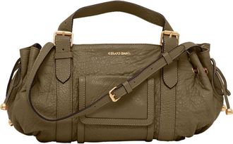 Gerard Darel 18H Leather Shoulder Bag in Khaki at Nordstrom