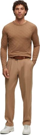 HUGO BOSS Mens L Odante Sweater Vest in Medium Beige - Size 2XL