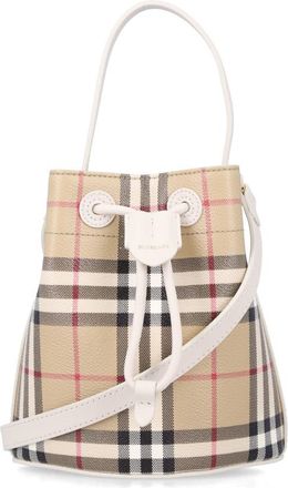 Burberry London Mini Check Bucket Bag