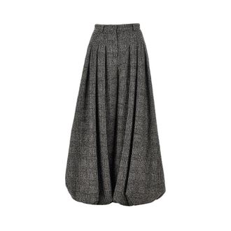 Emporio Armani Prince of Wales wide-leg pants Woman 40