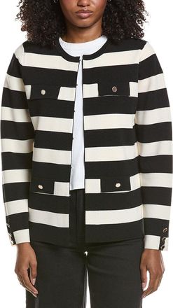 Anne Klein Stripe Kissing Cardigan