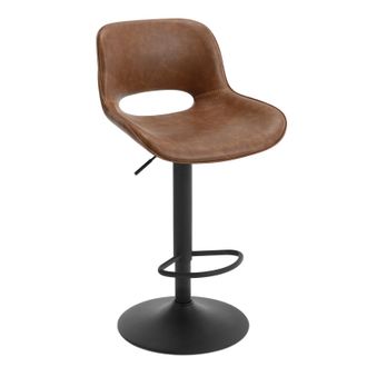 Woltu Woltu - 1x Taburetes De Cocina. Taburetes Giratorios Y Regulables En Altura Con Reposapi&eacute;s. Taburetes Altos Revestidos En Polipiel Con Respaldo Para B