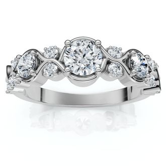 Pompeii3 1/2Ct Minerva Diamond Wedding Anniversary Ring 10k Gold Lab Grown