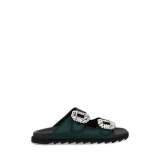 Roger Vivier Slidy Viv Sandals - Shoes - unisex - Verde - 41 EU