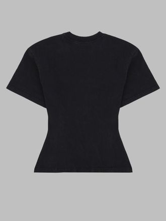 Courr&egrave;ges Logo-Embroidered Cotton T-Shirt - Black