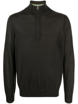 Paul Smith Mens Sweater Zip Neck Clothing