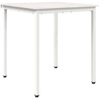 vidaXL Dining Table White 70 x 70 x 75 cm Solid Pine Wood vidaXL