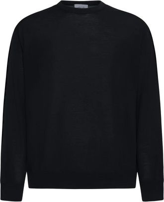 D4.0 Virgin Wool Crewneck Sweater - Heren - Ronde hals truien - Zwart - XL - Wol - Truien & Vesten