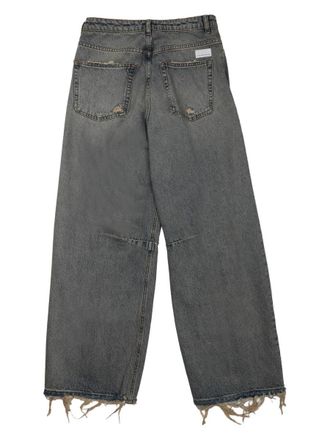 Nine In The Morning Destroyed Cotton Jeans - Blue