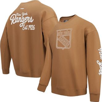 Pro Standard Mens Pro Standard Brown New York Rangers Paint the City Pullover Sweatshirt at Nordstrom, Size Xx-Large