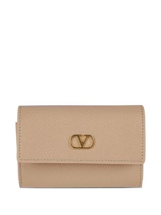 Valentino Garavani Vlogo leather wallet - Neutrals