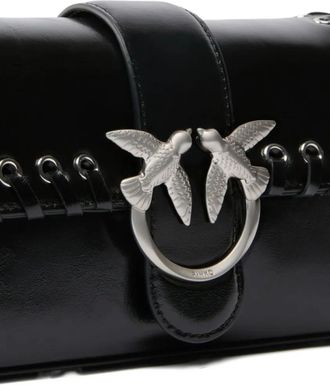 Pinko Pinko Hobo Bags - Love One Mini Slouchy Fl Bag - Gr. unisize - in Schwarz - f&uuml;r Damen