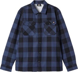 Dickies Blauwe Overhemden voor Heren - Heren - Casual Overhemden - Blauw - XL - Katoen - Overhemden