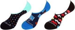 Unsimply Stitched Assorted 3-Pack No Show Socks in Blue Black at Nordstrom Rack