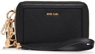 Anne Klein Double Zip Around Wallet in Black at Nordstrom Rack