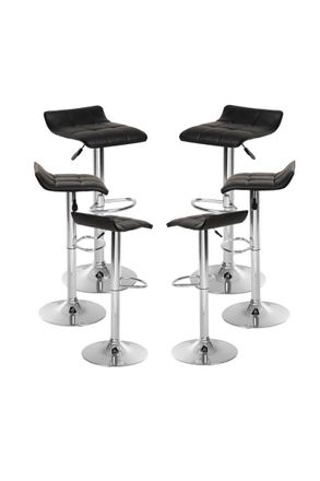 Regalos Miguel Packs Taburetes Cocina - Pack 6 Taburetes Bravio - Negro