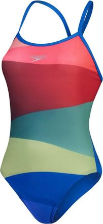 Speedo Dames/Dames Plaatsing Eendelig Zwempak (Rood/Groen)