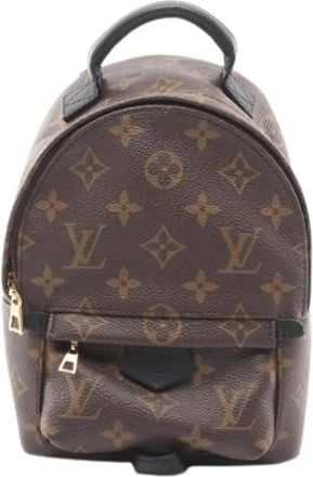 Louis Vuitton Pre-owned Backpacks, female, Brown, Size: ONE SIZE Pre-owned Palm Springs Mini Backpack