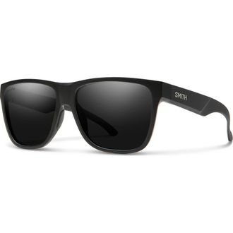 Smith Lowdown XL 2 60mm ChromaPop Polarized Square Sunglasses in Matte Black/Black at Nordstrom