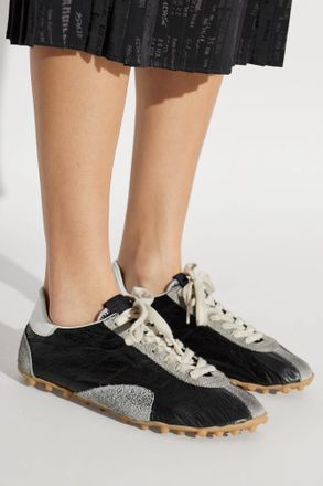 Maison Margiela Sports Shoes With Logo, Womens, Black