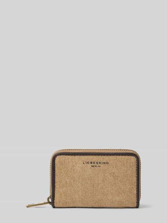 Liebeskind Portemonnaie mit Label-Stitching Modell JUNO in Beige, Gr&ouml;&szlig;e 1