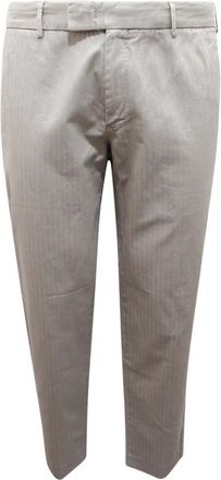 PT01 Rebel Fit Katoen/Linnen Broek - Heren - Slim Fit Broeken - Grijs - XL - Katoen - Broeken