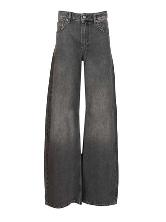 Marine Serre Moon Laser Jeans Grey-Donna