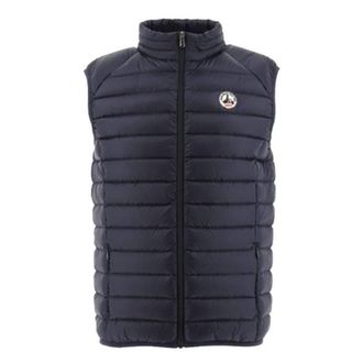 Jott Mens Tom Marine Sleeveless Down Jacket, Size Medium