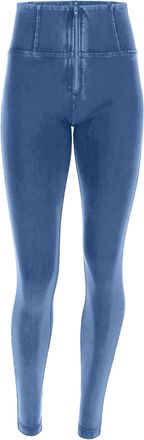 Freddy Leggings FREDDY Leggings WRUP1HC002ORG, Damen, Gr. XL, EURO, blau (light blau jeans, light blau seams), Obermaterial: 84% Baumwolle CO. 16% Elasthan E