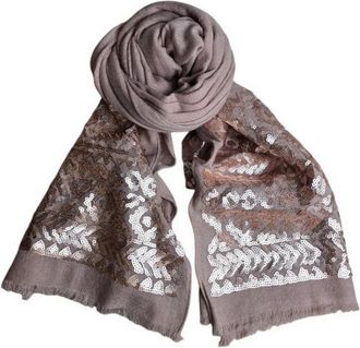 Altea Sequined Scarf - Dames - Wintersjaals - Roze - ONE Size - Pailletten - Accessoires