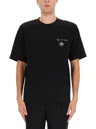 Fendi T-Shirt mit Tasche