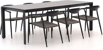 Manifesto Furniture Manifesto Cavone/Sestino 220cm dining tuinset 7-delig stapelbaar
