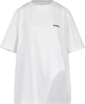 The Attico T-Shirt Oversize In Cotone