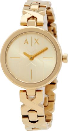 A|X Armani Exchange Ava Quartz Gold Dial Ladies Watch AX5831