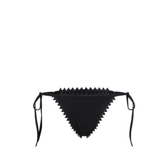 Jacquemus Bikinis, female, Black, Size: XS Picot Bikini Bottom