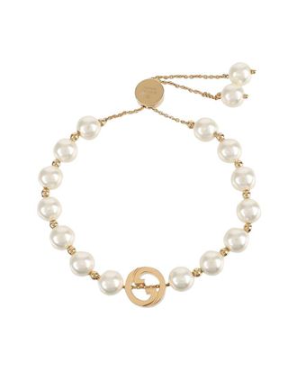 Gucci Silver Interlocking Pearl Bracelet (Authentic Pre-Loved)