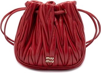 Miu Miu Matelass&eacute; Nappa Leather Pouch
