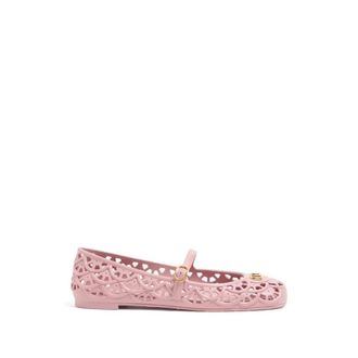 Valentino Schoenen, Dames, Roze, 41 EU, Ondette VLogo Signature Cutout Ballet Flats