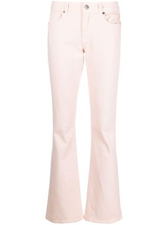 P.A.R.O.S.H. Jeans svasati a vita bassa - Rosa