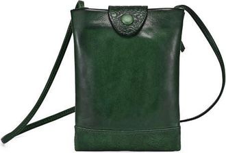 OLD TREND Lily Genuine Leather Structured Convertible Crossbody in Green at Nordstrom