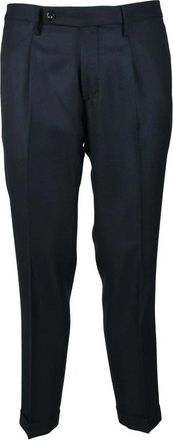 Michael Coal Tailored Blue Trousers with Classic Cut and Sophisticated Finish